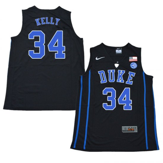 #34 Ryan Kelly Duke 2018 Official Basketball College Jerseys - Men,Black