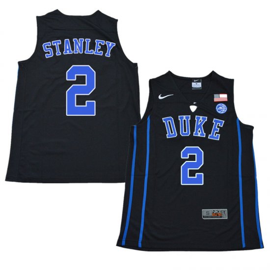 #2 Cassius Stanley Duke Official Basketball College Jerseys - Men,Black