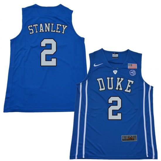 #2 Cassius Stanley Duke Official Basketball College Jerseys - Men,Blue