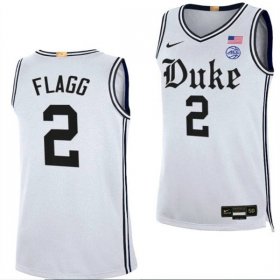 #2 Cooper Flagg Duke The Brotherhood Official Basketball Player Jersey - Men, White 83778-587