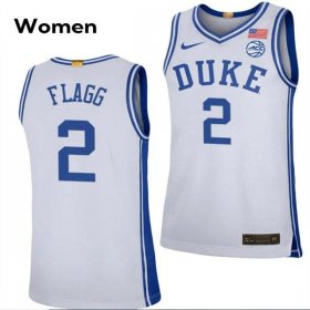 #2 Cooper Flagg Duke Stitched Basketball NCAA Jersey - Women, White 62296-871