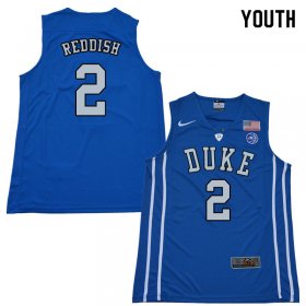 #2 Cam Reddish Duke 2018 Official Basketball College Jerseys - Youth,Blue