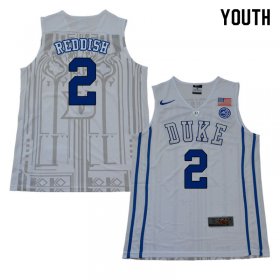 #2 Cam Reddish Duke 2018 Official Basketball College Jerseys - Youth,White