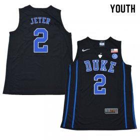 #2 Chase Jeter Duke 2018 Official Basketball College Jerseys - Youth,Black