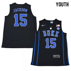 #15 Frank Jackson Duke 2018 Official Basketball College Jerseys - Youth,Black